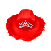 SOMBRERO VAQUERO CORONA ROJO